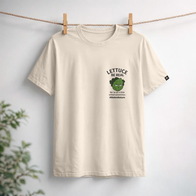 nature-s-finest-lettuce-be-real-t-shirt-baumwolle image 1