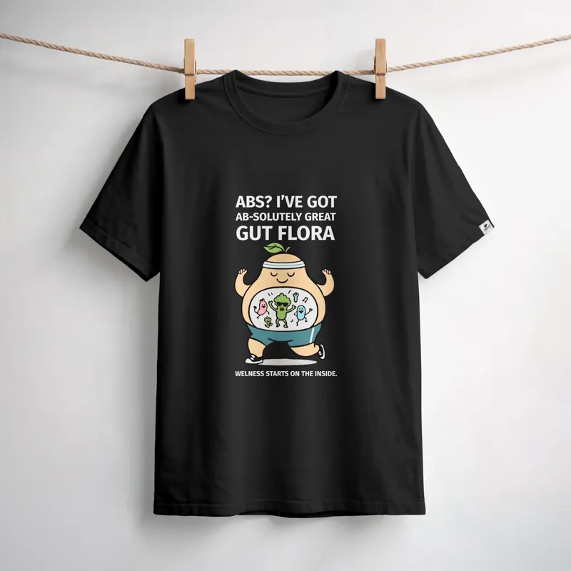 nature-s-finest-gut-flora-t-shirt-wei-lustiger-spruch image 1