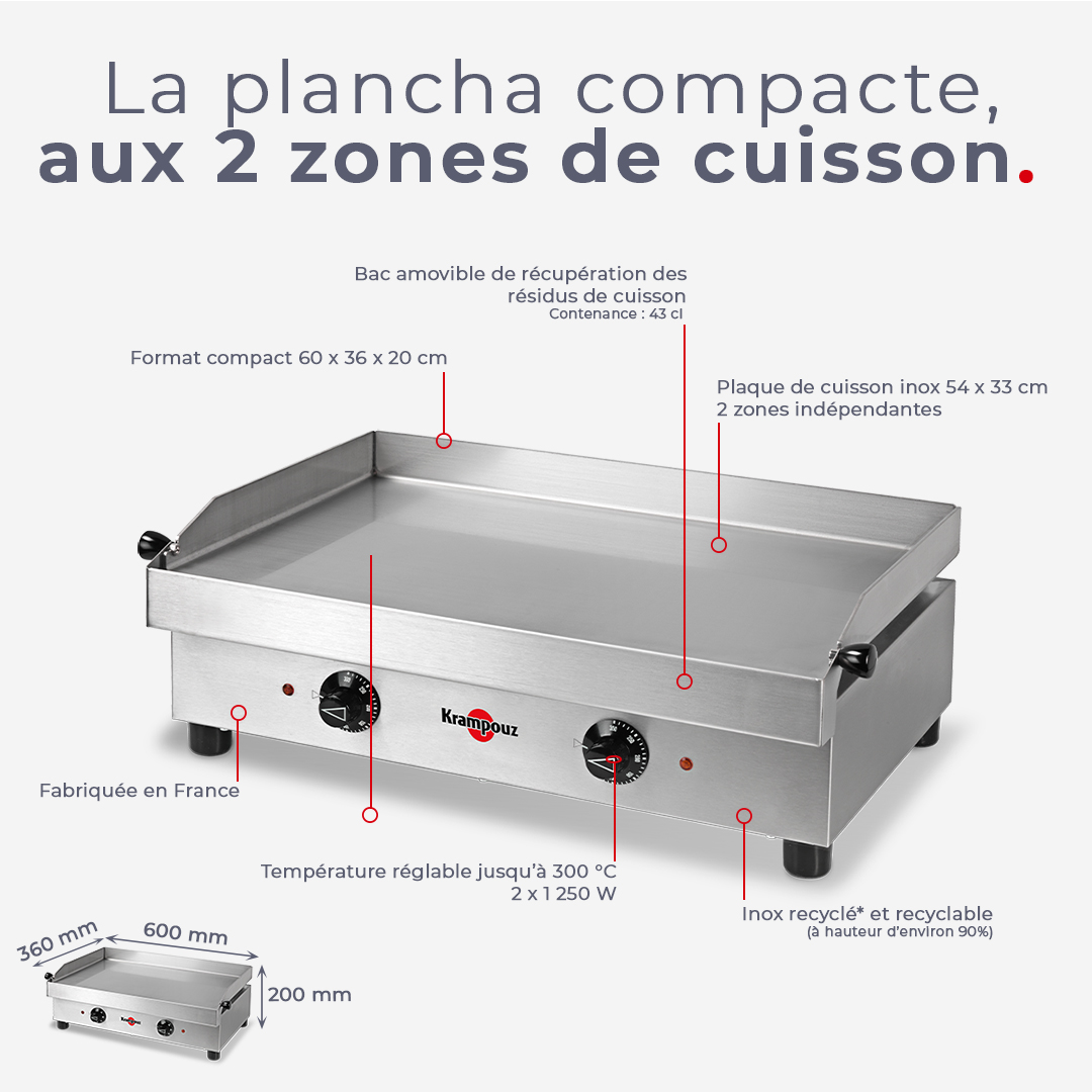 krampouz-samba-pfsb2aa-kr-elektro-plancha-doppel-2x1250w image 2