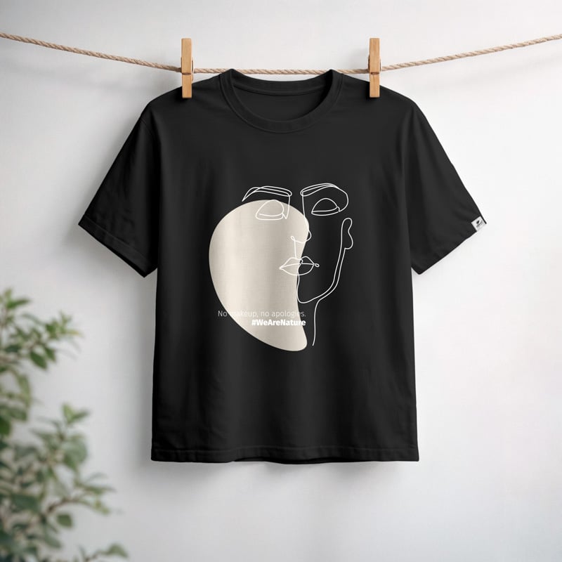 nature-s-finest-no-makeup-no-apologies-t-shirt-spruch image 1