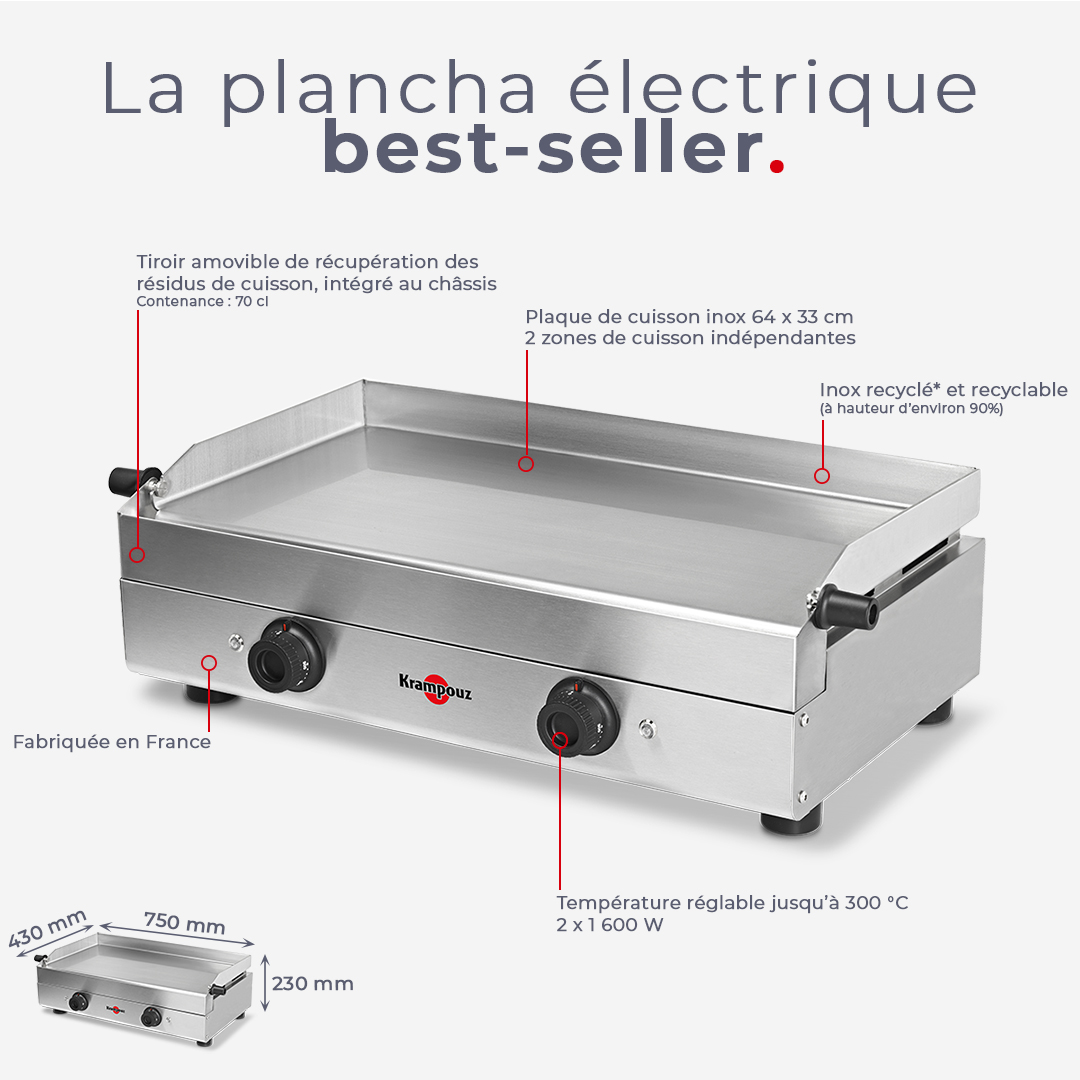krampouz-saveur-pfsv2aa-kr-elektro-plancha-doppel-edelstahl image 2