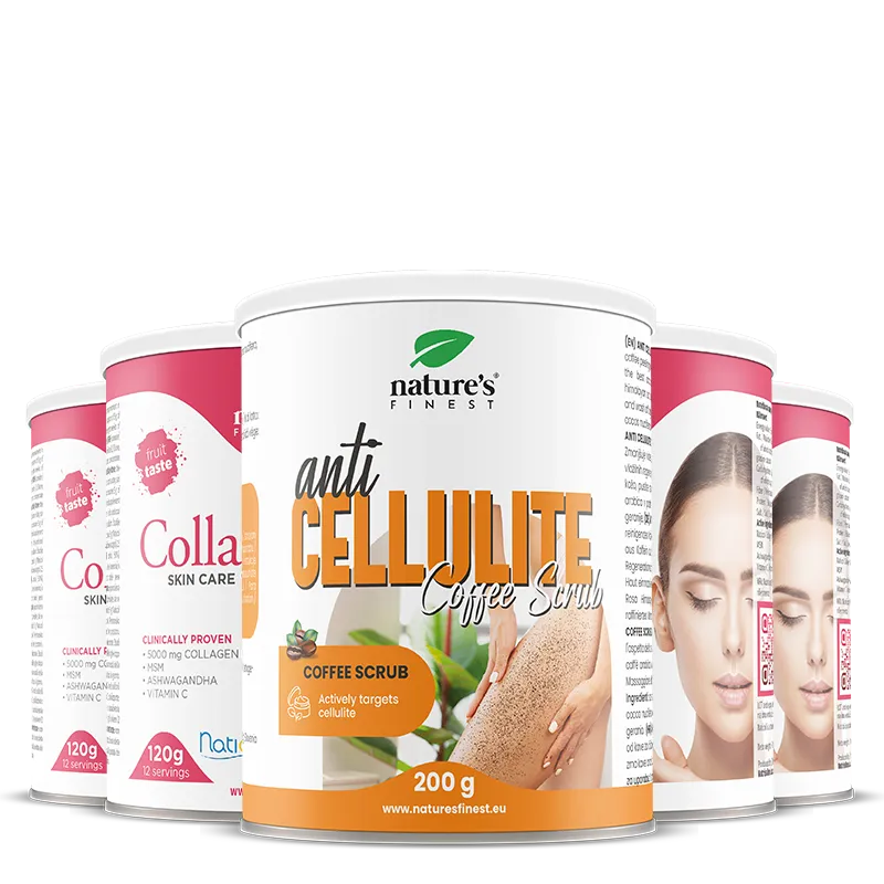 nature-s-finest-collagen-skincare-pulver-erdbeere-kaffeepeeling-5er-set image 1