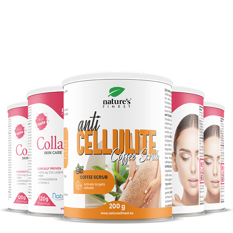 nature-s-finest-collagen-skincare-pulver-erdbeere-kaffeepeeling-5er-set image 1