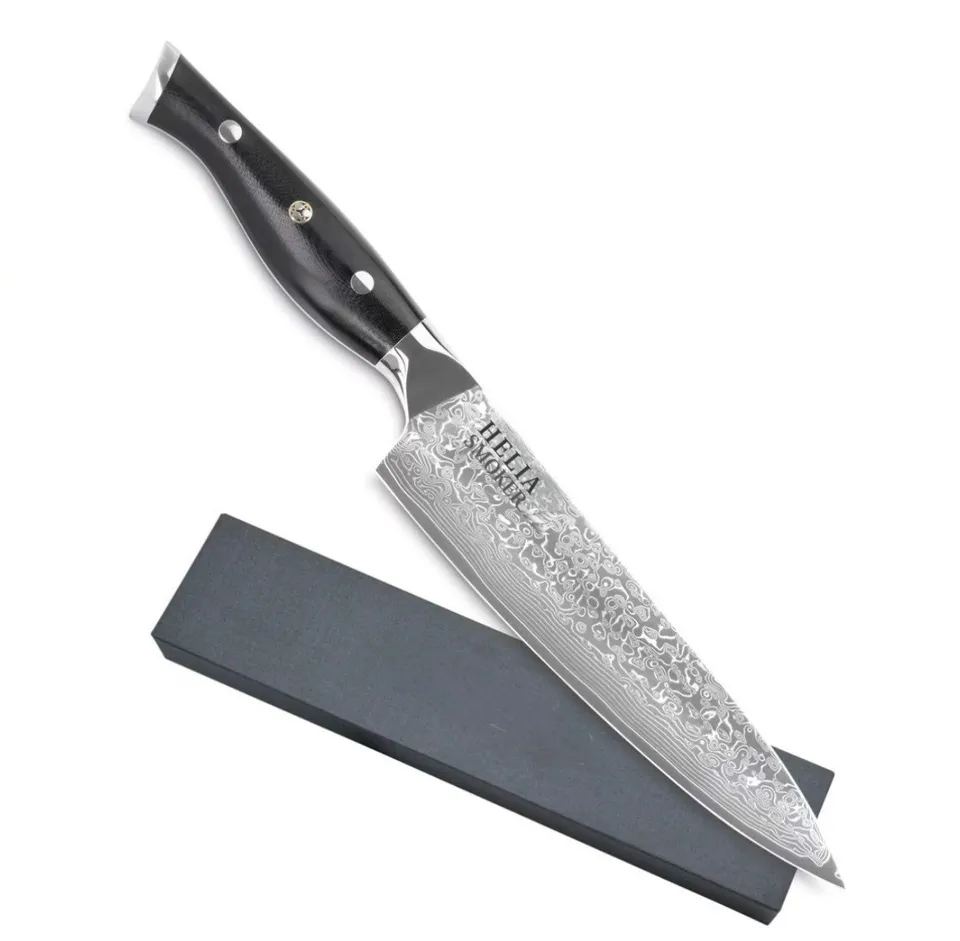 helia-smoker-chef-messer-damaststahl-20cm-g10-k-chenmesser image 1