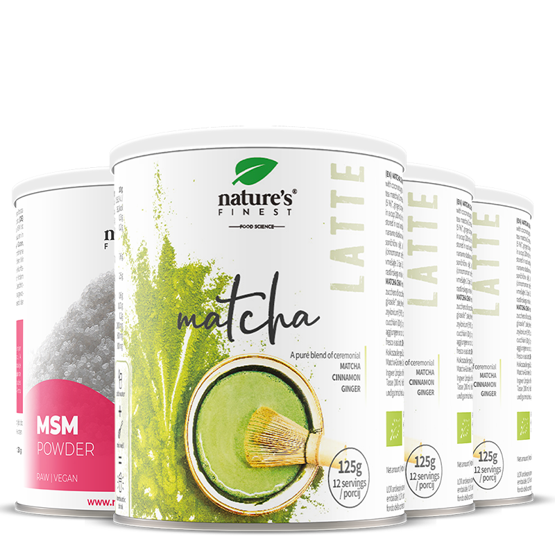 nature-s-finest-matcha-chai-latte-pulver-msm-paket-energie image 1