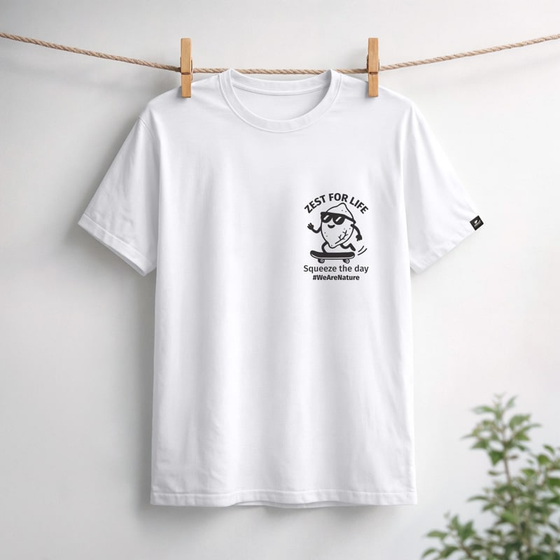 nature-s-finest-zest-for-life-squeeze-the-day-t-shirt-spruch image 1