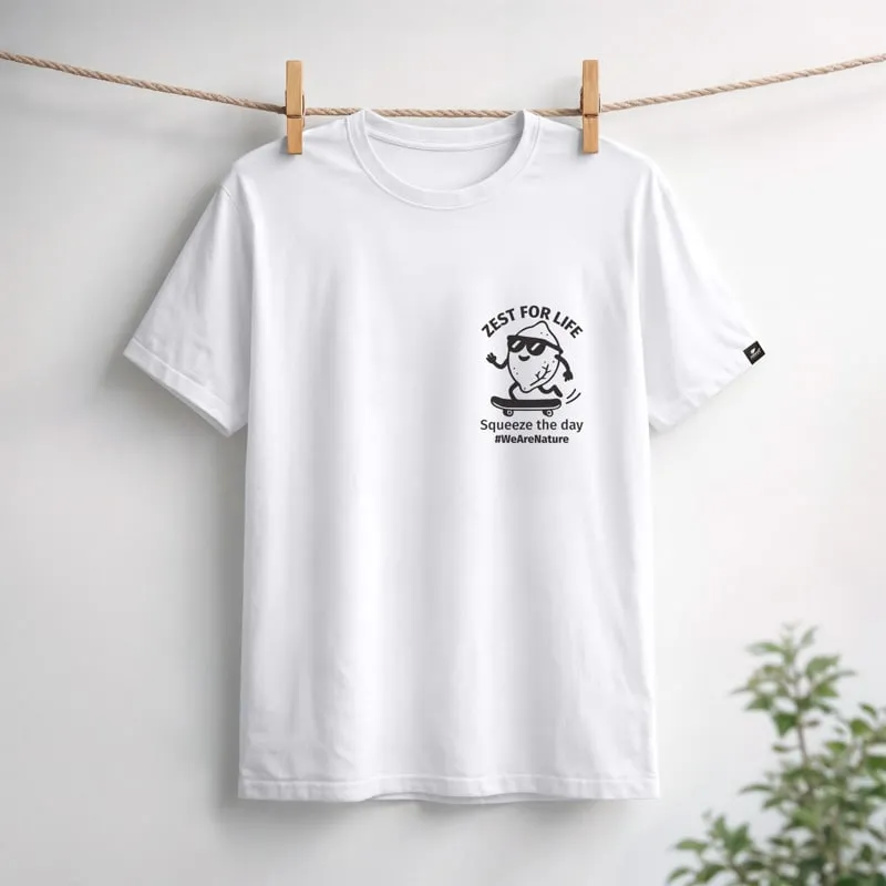 nature-s-finest-zest-for-life-squeeze-the-day-t-shirt-spruch image 1