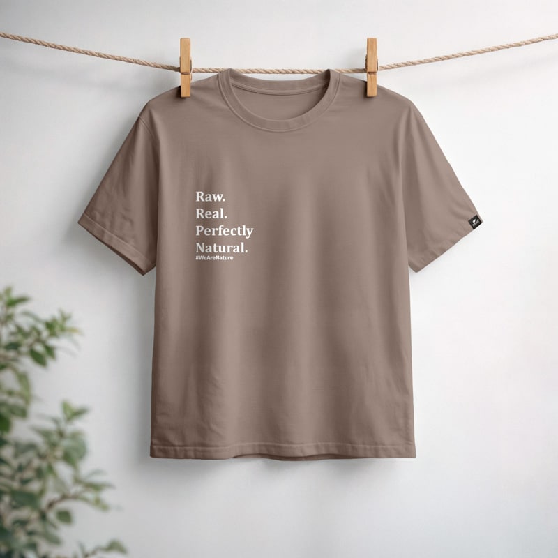 nature-s-finest-raw-real-perfectly-natural-t-shirt-natur image 1