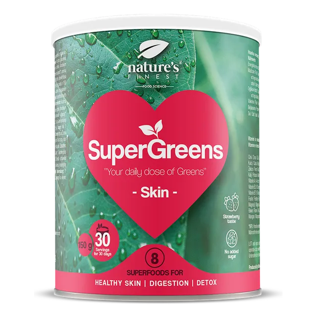 nature-s-finest-supergreens-skin-pulver-haut-biotin-drink image 1