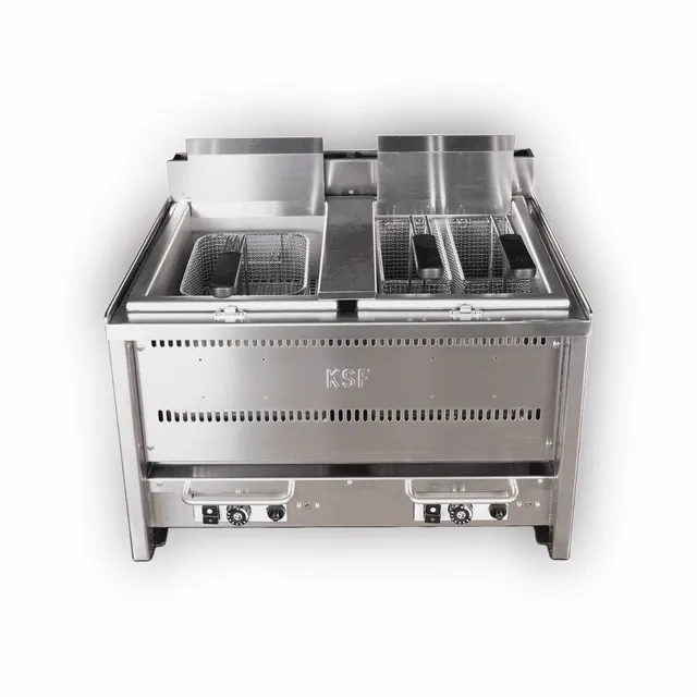 ksf-fritteuse-2-becken-doppel-fritteuse-gastro-edelstahl image 1