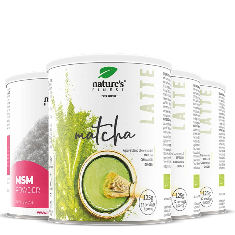 nature-s-finest-matcha-chai-latte-pulver-msm-paket-energie image 1