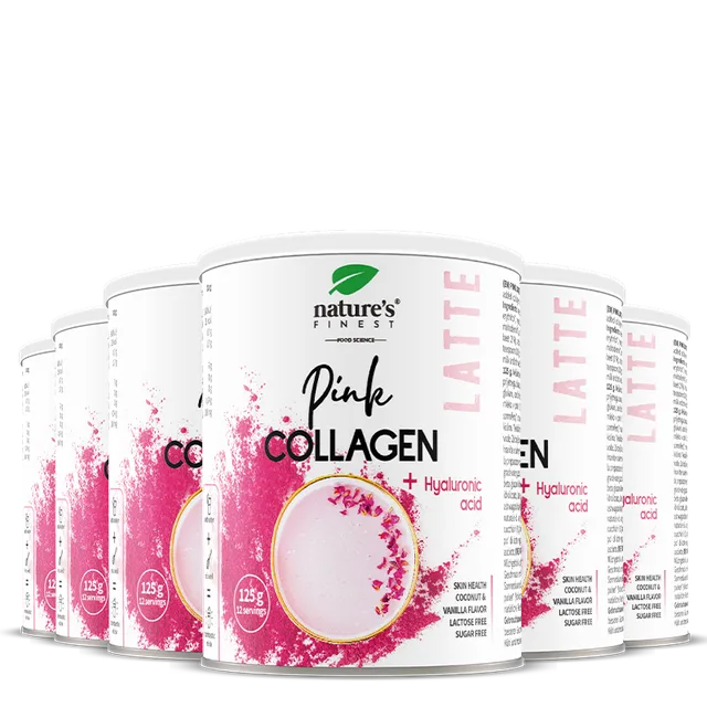 nature-s-finest-pink-latte-collagen-pulver-erdbeere-gro-paket image 1