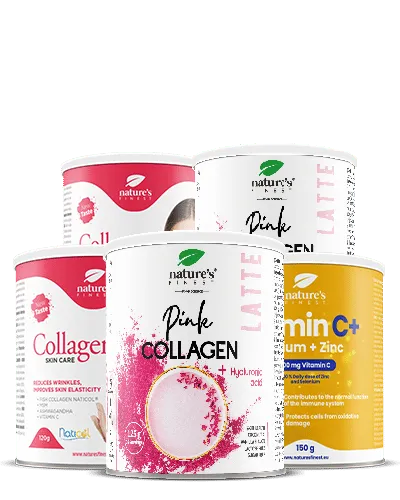 nature-s-finest-sch-nheit-kollagen-skincare-pink-latte-pulver-selen-set image 1