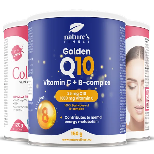 nature-s-finest-collagen-skincare-pulver-erdbeere-q10-3er-set image 1