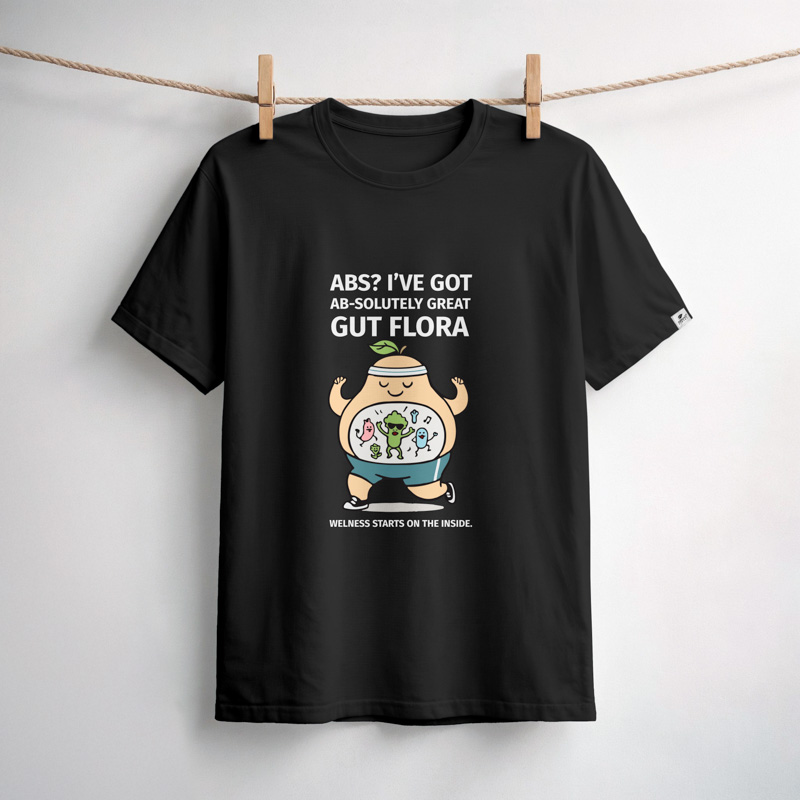 nature-s-finest-gut-flora-t-shirt-wei-lustiger-spruch image 1