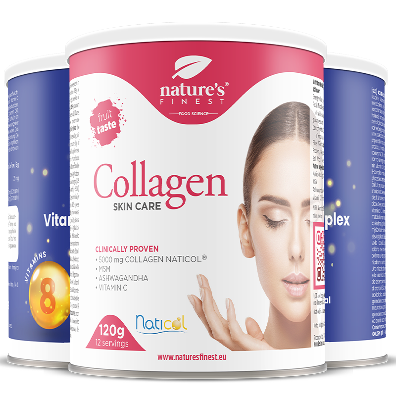 nature-s-finest-collagen-skincare-kollagenpulver-erdbeere-q10-3er-set image 1