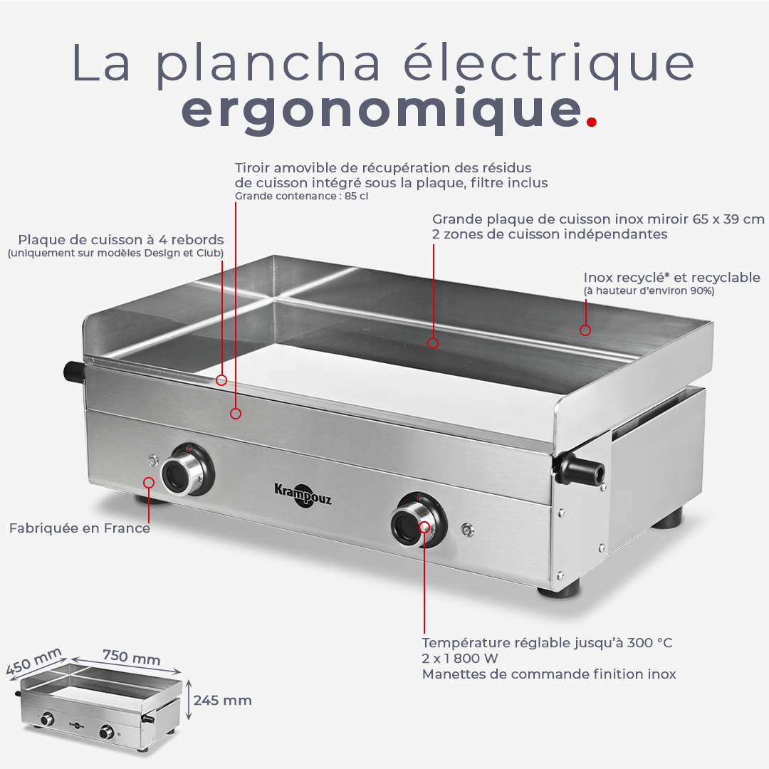 krampouz-design-doppel-plancha-pfds2aa-edelstahl-2x1800w image 2