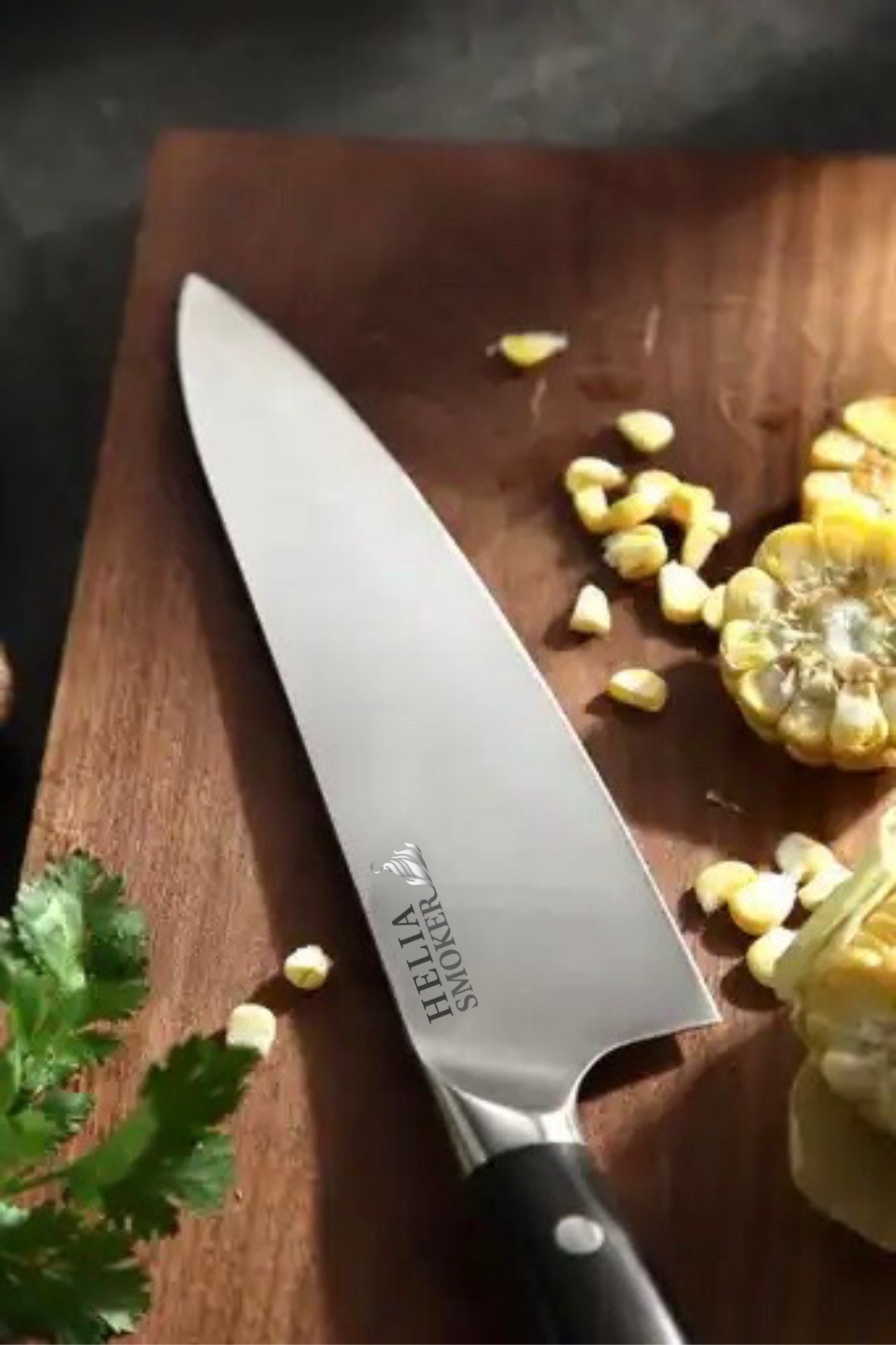helia-smoker-edel-serie-chef-messer-21-cm-ebenholz image 2